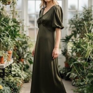 Sachin + Babi Forest Green Maxi Dress